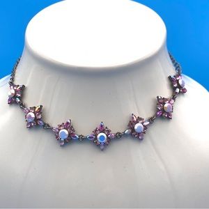 MMW Vintage Pink Rhinestone Necklace